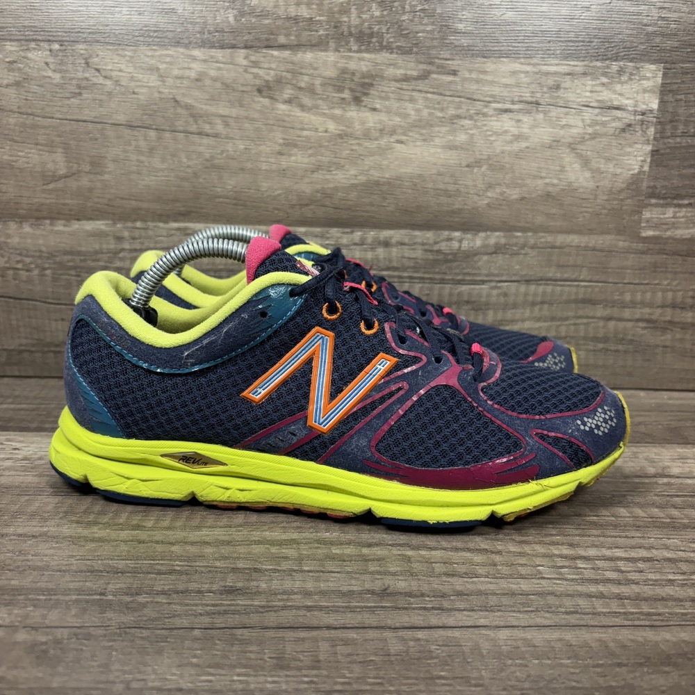 New Balance RC-1400 Blue Yellow Womens US Size 7.5 EUR 38 WR1400NY Running Shoes